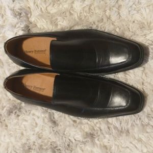 Henry Ferrera men's size 10 Jerome faux leather slip-on shoes
